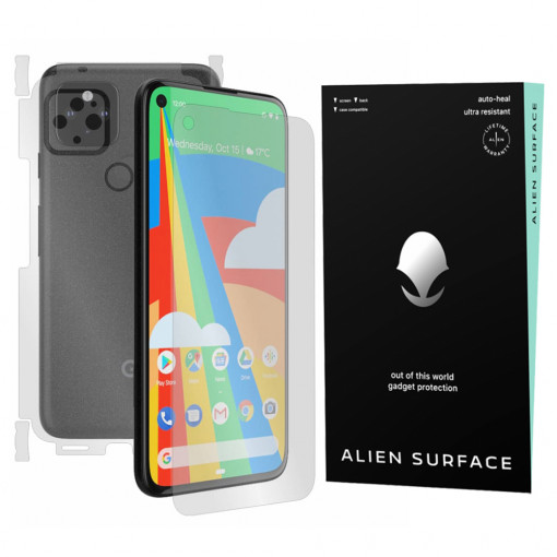 Folie protectie telefon Google Pixel 5 - Alien Surface Screen+Edges+Back - Transparent