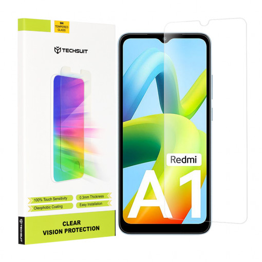 Folie protectie telefon Xiaomi Redmi A1 / A1+ / A2 / A2+ - Techsuit Clear Vision Glass - Transparent