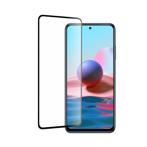 Folie protectie telefon Xiaomi Redmi Note 10 4G / Note 10S / Poco M5s - Mocolo 3D Curved Full Glue Glass - Black