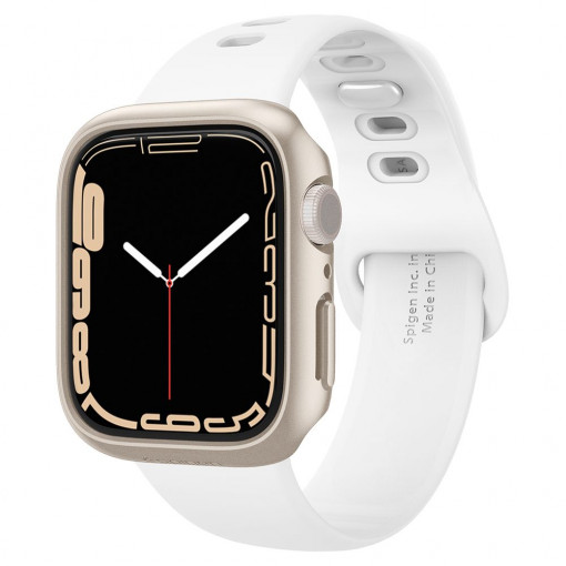 Husa pentru Apple Watch 7 / 8 (41mm) - Spigen Thin Fit - Starlight