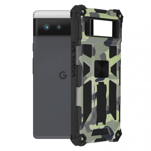 Husa telefon Google Pixel 6 - Techsuit Blazor Series - Camo Lime