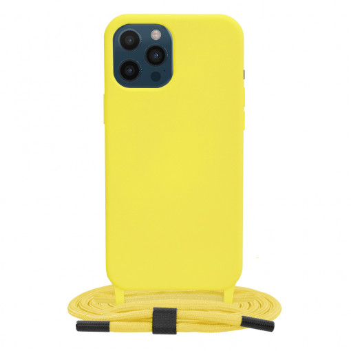 Husa telefon iPhone 12 Pro Max - Techsuit Crossbody Lanyard - Yellow