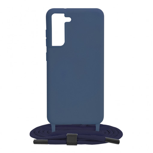Husa telefon Samsung Galaxy S21 FE 5G - Techsuit Crossbody Lanyard - Blue