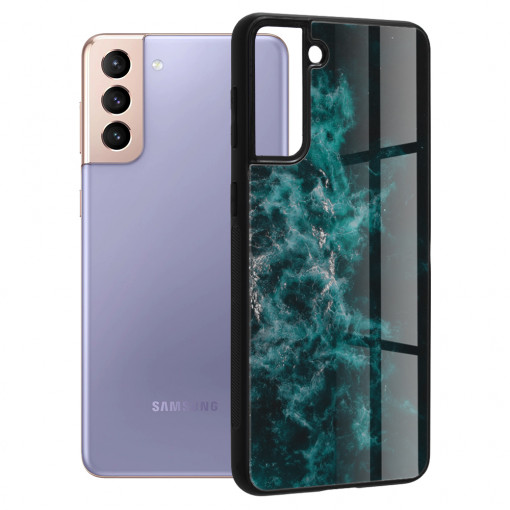 Husa telefon Samsung Galaxy S21 Plus 5G - Techsuit Glaze Series - Blue Nebula