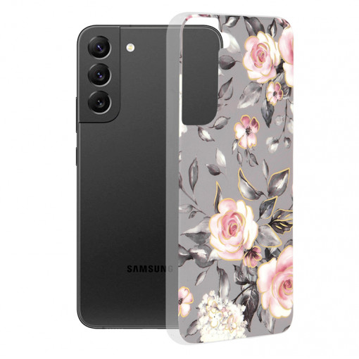 Husa telefon Samsung Galaxy S22 Plus 5G - Techsuit Marble Series - Bloom of Ruth Gray