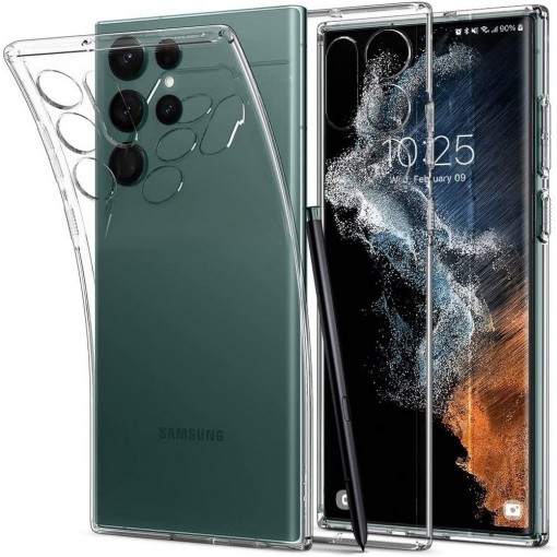 Husa telefon Samsung Galaxy S22 Ultra 5G - Spigen Liquid Crystal - Clear