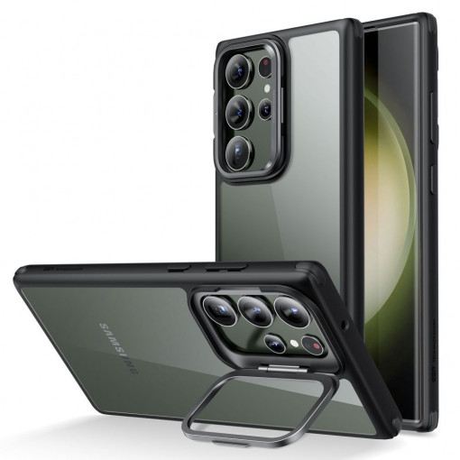 Husa telefon Samsung Galaxy S23 Ultra - ESR Classic Kickstand - Clear Black