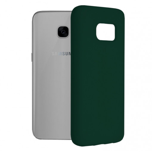 Husa telefon Samsung Galaxy S7 - Techsuit Soft Edge Silicone - Dark Green
