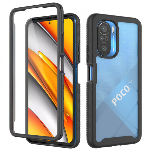 Husa telefon Xiaomi Mi 11i / Poco F3 + Folie - Techsuit Defense360 Pro - Black