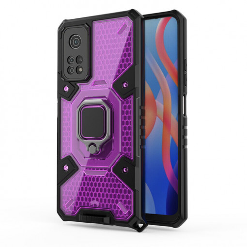 Husa telefon Xiaomi Redmi Note 11 / Note 11S - Techsuit Honeycomb Armor - Rose-Violet
