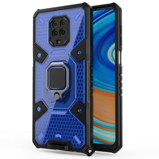 Husa telefon Xiaomi Redmi Note 9S / Note 9 Pro / Note 9 Pro Max - Techsuit Honeycomb Armor - Blue
