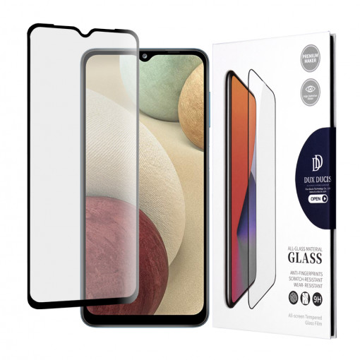 Folie protectie telefon Samsung Galaxy A02 / M02 / A12 / A12 Nacho / F12 / M12 / A32 5G - Dux Ducis Tempered Glass - Black