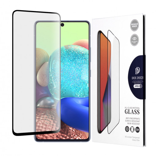 Folie protectie telefon Samsung Galaxy A71 4G / A71 5G / M51 / Note 10 Lite - Dux Ducis Tempered Glass - Black