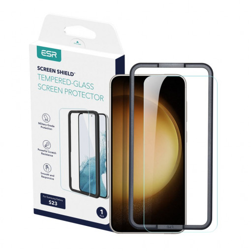 Folie protectie telefon Samsung Galaxy S23 - ESR Screen Shield - Clear