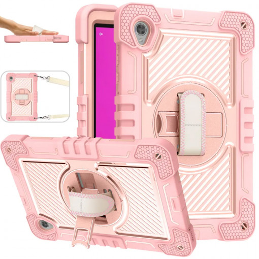 Husa pentru tableta Lenovo Tab M10 HD TB-X306F/TB-X306X - Techsuit StripeShell 360 - Pink