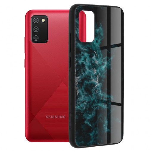 Husa telefon Samsung Galaxy A02s - Techsuit Glaze Series - Blue Nebula