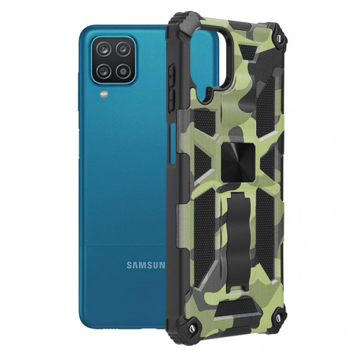 Husa telefon Samsung Galaxy A12 / A12 Nacho - Techsuit Blazor Series - Camo Lime