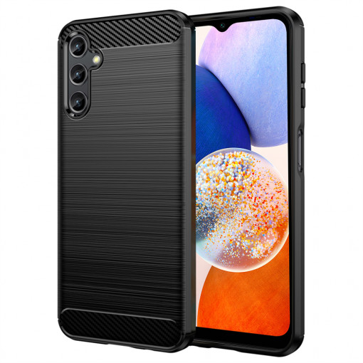 Husa telefon Samsung Galaxy A14 5G - Techsuit Carbon Silicone - Black