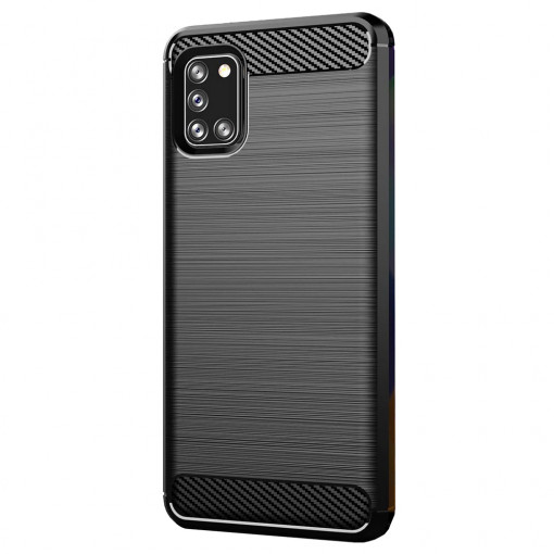 Husa telefon Samsung Galaxy A31 - Techsuit Carbon Silicone - Black