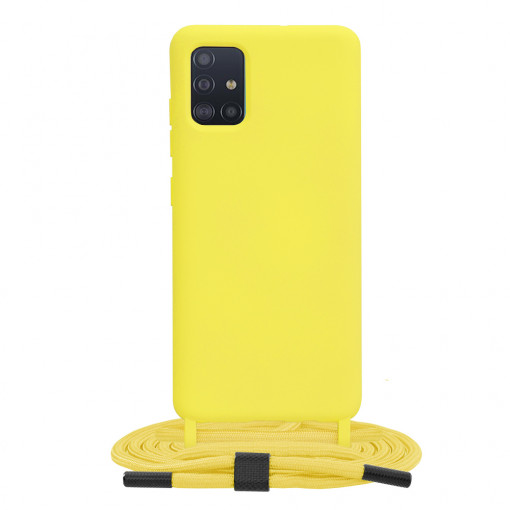 Husa telefon Samsung Galaxy A51 4G - Techsuit Crossbody Lanyard - Yellow