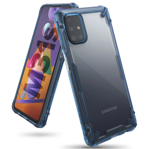 Husa telefon Samsung Galaxy M31s - Ringke Fusion X Design - Space Blue