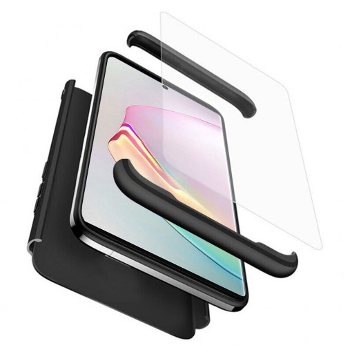 Husa telefon Samsung Galaxy Note 10 4G / Note 10 5G + Folie - GKK 360 - Black