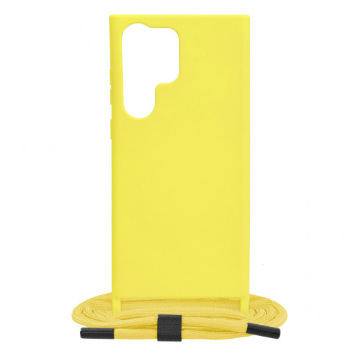 Husa telefon Samsung Galaxy S23 Ultra - Techsuit Crossbody Lanyard - Yellow