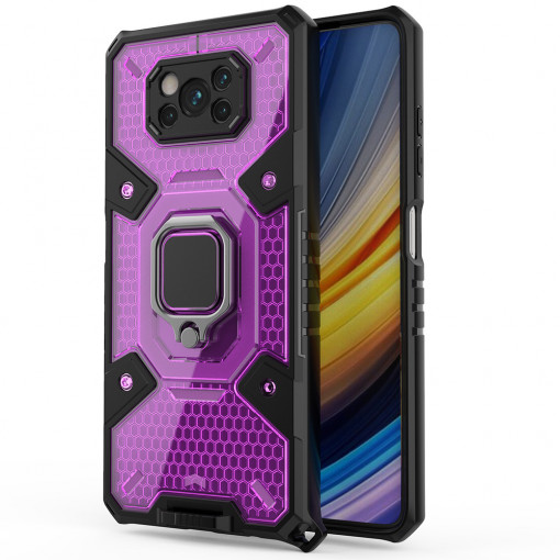 Husa telefon Xiaomi Poco X3 / Poco X3 NFC / Poco X3 Pro - Techsuit Honeycomb Armor - Rose-Violet