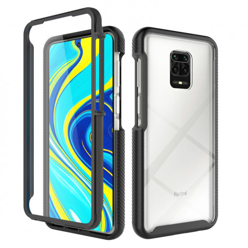 Husa telefon Xiaomi Redmi Note 9S / Note 9 Pro / Note 9 Pro Max + Folie - Techsuit Defense360 Pro - Black