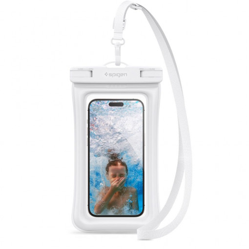 Husa universala pentru telefon - Spigen Waterproof Case A601 - White