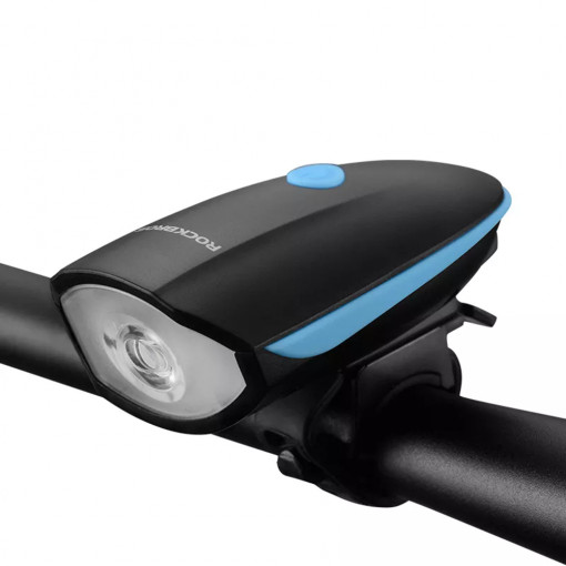 Lanterna pentru Bicicleta 1200mAh, 250lm - RockBros Front T6 LED (7588-BL) - Blue