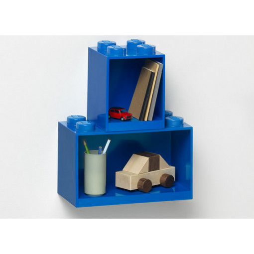 Set 2 rafturi Caramida LEGO - Albastru