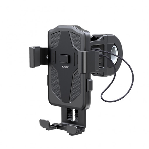 Suport Telefon pentru Bicicleta - Yesido Automatic Grip (C94) - Black