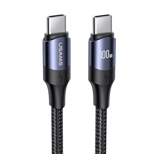 Cablu de Date Type-C la Type-C 100W, PD, Fast Charge, 2m - USAMS U71 (US-SJ525) - Black
