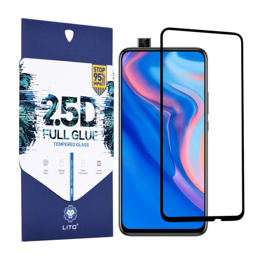 Folie protectie telefon Huawei P Smart Z / Y9 Prime 2019 - Lito 2.5D FullGlue Glass - Black