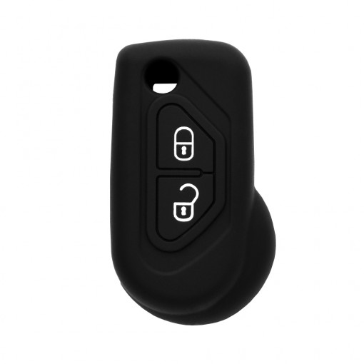 Husa pentru cheie Citroen Berlingo, C1, C2, C3 - Techsuit Car Key Case (1021.04) - Black