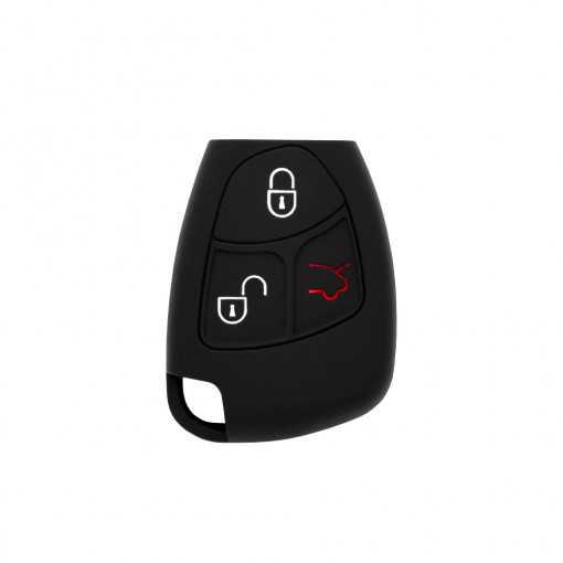 Husa pentru cheie Mercedes-Benz A, B, C, E, M, R, S-Class - Techsuit Car Key Case (1008.01) - Black
