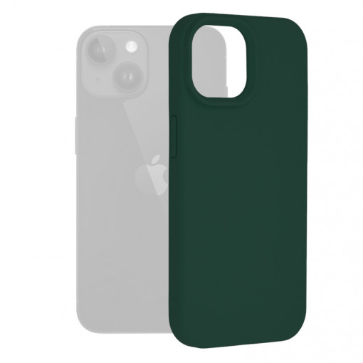 Husa telefon iPhone 15 - Techsuit Soft Edge Silicone - Dark Green