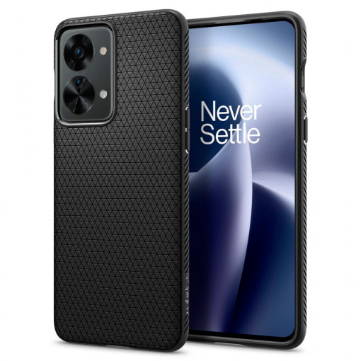Husa telefon OnePlus Nord 2T - Spigen Liquid Air - Matte Black
