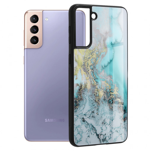 Husa telefon Samsung Galaxy S21 Plus 5G - Techsuit Glaze Series - Blue Ocean