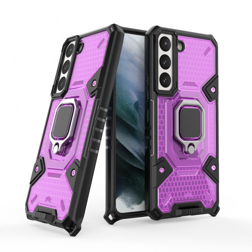 Husa telefon Samsung Galaxy S22 Plus 5G - Techsuit Honeycomb Armor - Rose-Violet