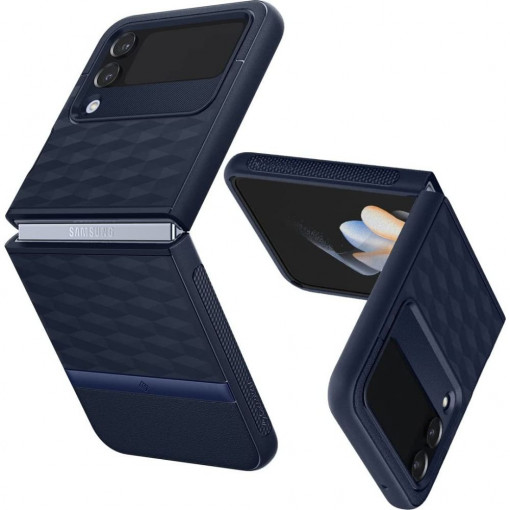 Husa telefon Samsung Galaxy Z Flip4 - Spigen Caseology Parallax - Midnight Blue