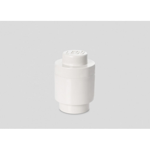 Cutie depozitare rotunda LEGO 1 alb