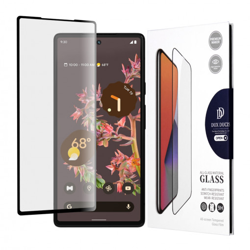 Folie protectie telefon Google Pixel 6 - Dux Ducis Tempered Glass - Black
