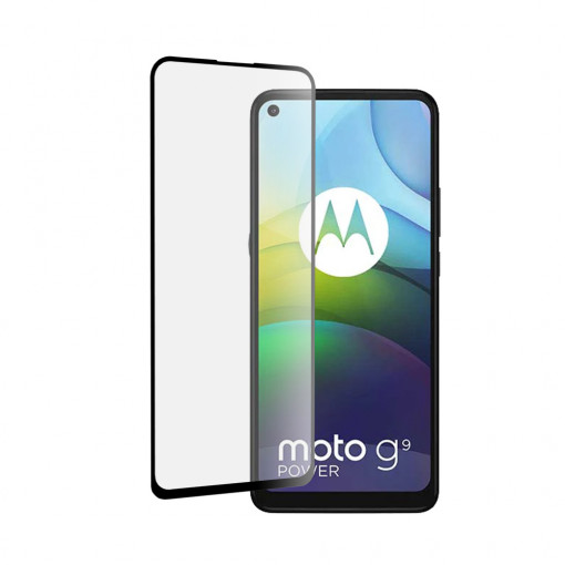 Folie protectie telefon Motorola Moto G9 Power - Mocolo 3D Curved Full Glue Glass - Black