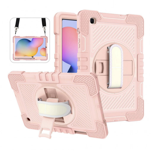 Husa tableta Samsung Galaxy Tab S9 Plus - Techsuit StripeShell 360 - Pink