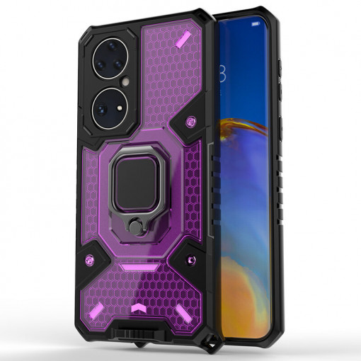Husa telefon Huawei P50 Pro - Techsuit Honeycomb Armor - Rose-Violet
