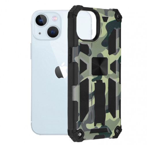 Husa telefon iPhone 13 - Techsuit Blazor Series - Camo Lime