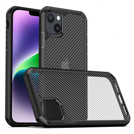 Husa telefon iPhone 14 Plus - Techsuit Carbon Fuse - Black