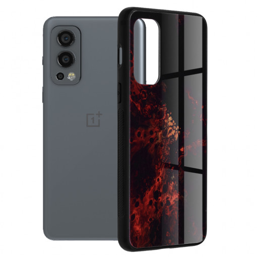 Husa telefon OnePlus Nord 2 5G - Techsuit Glaze Series - Red Nebula